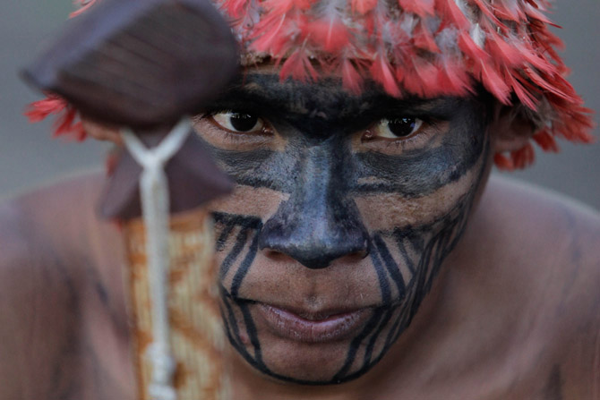 Protest, Indijanci, Brazil, Amazon