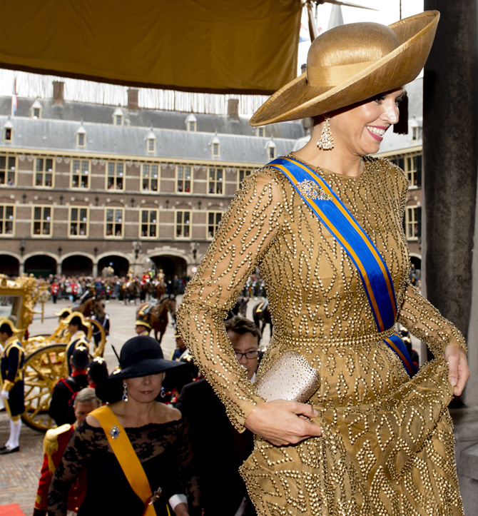 Holandska kraljica Maksima na proslavi početka nove parlamentarne godine u Hagu. Foto: Tanjug/AP