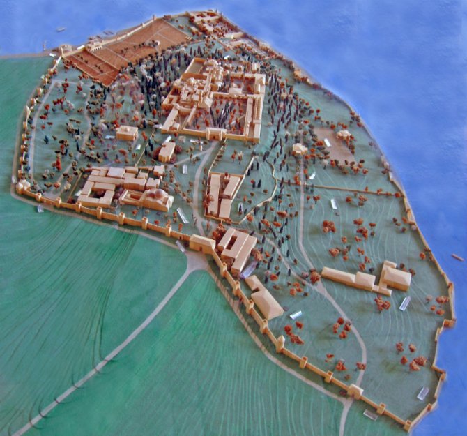 Model osmanlijske palate Topkapi u Istanbulu. Foto: Wikimedia Commons/Gryffindor