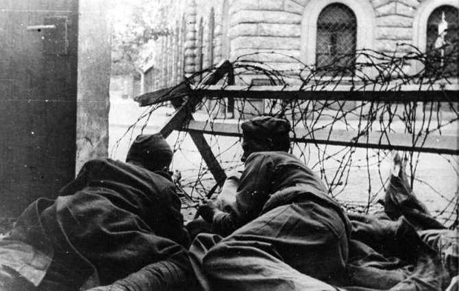 Iz uličnih borbi za oslobođenje Beograda 14-20. oktobra 1944.godine. Foto: Wikipedia