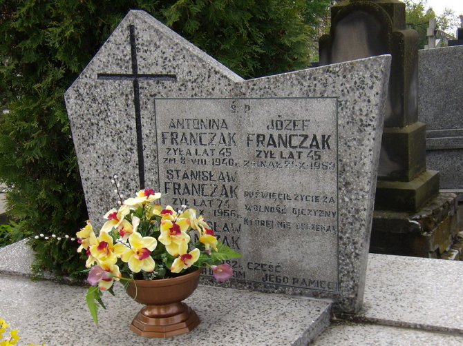 Grob Jozefa Frančaka, višedecenijskog antikomunističkog poljskog gerilca. Foto: Wikimedia Commons/Stefs
