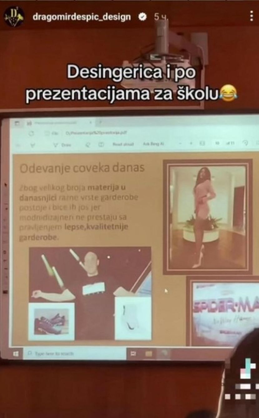 Desingerica se našao u prezentaciji za školu Telegraf rs