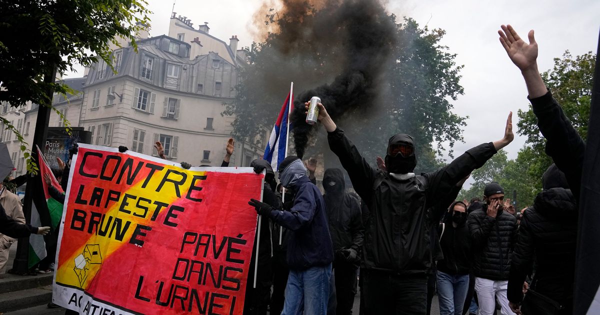 Demonstracije Protiv Ekstremne Desnice Irom Francuske Oko