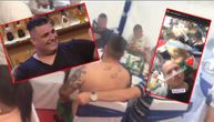 Žurka u Brestaču: Darku Laziću iscepali majicu, evo kako pevač slavi rođenje sina (FOTO) (VIDEO)