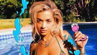 Rita Ora potpuno gola u bazenu: Nacrtala bikini, a tek da vidite šta je stavila na donji deo slike!