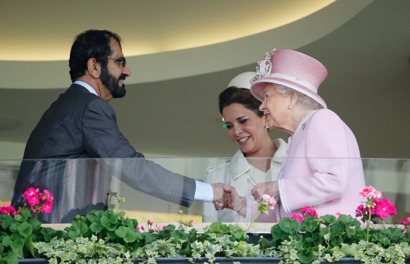 Princess Haya, Sheikh Mohammed Bin Rashid Al Maktoum, Dubai, Princeza Haja, šeik Muhamed, kraljica Elizabeta II Princess Haya, Sheikh Mohammed Bin Rashid Al Maktoum, Dubai, Princeza Haja, šeik Muhamed, kraljica Elizabeta II
