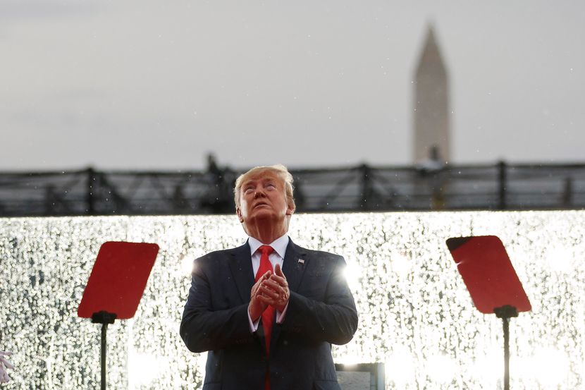 Donald Tramp, Dan nezavisnosti, proslava, vatromet, Vašington Donald Tramp, Dan nezavisnosti, proslava, vatromet, Vašington