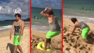 On je čovek od gume. Sve može da izvede u vazduhu, ali ne zovite ga na plažu (VIDEO)