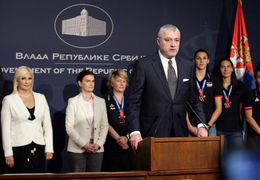 Ženska košarkaška reprezentacija Srbije, prijem Ana Brnabić Ženska košarkaška reprezentacija Srbije, prijem Ana Brnabić