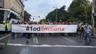 Održan protest "Jedan od pet miliona", incident ispred Predsedništva