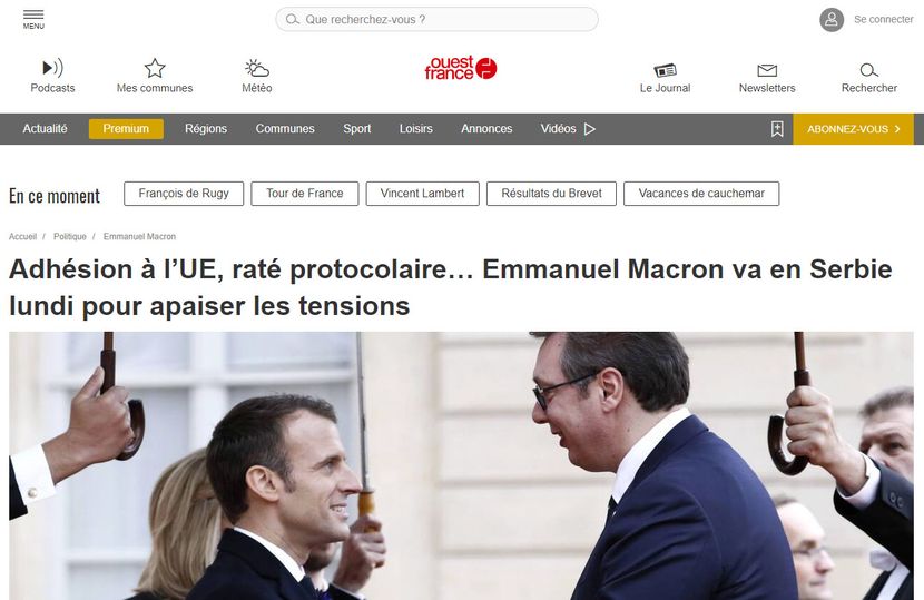 Aleksandar Vučić, Emanuel Makron Aleksandar Vučić, Emanuel Makron