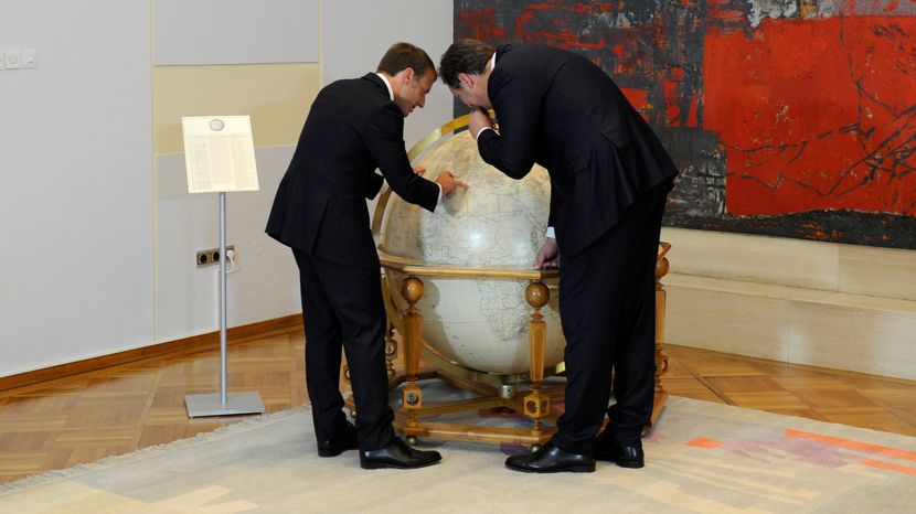 Emanuel Makron, Aleksandar Vučić Emanuel Makron, Aleksandar Vučić