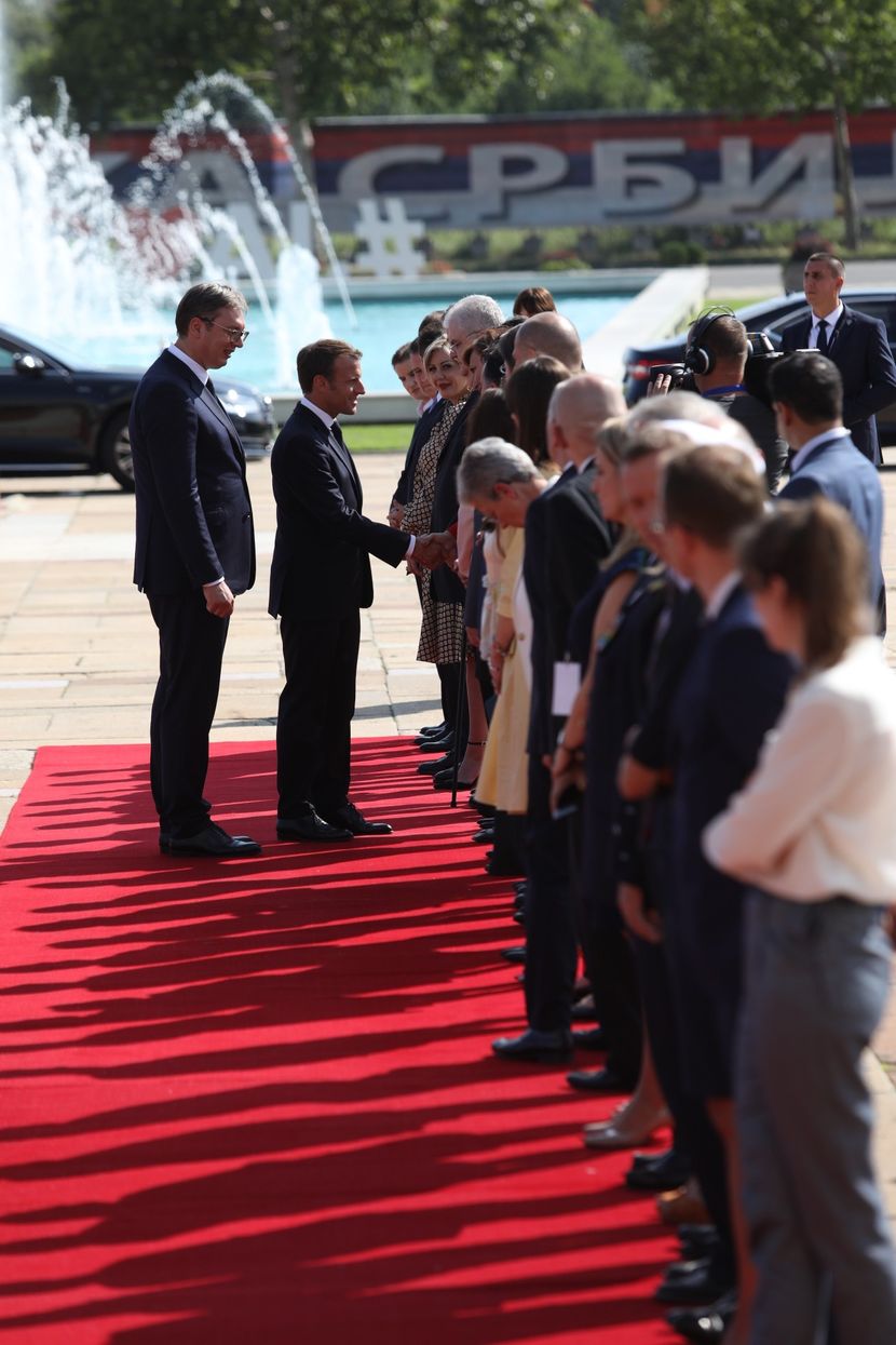 Emanuel Makron, Aleksandar Vučić Emanuel Makron, Aleksandar Vučić