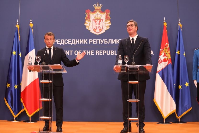 Emanuel Makron, Aleksandar Vučić Emanuel Makron, Aleksandar Vučić