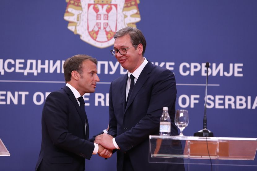 Emanuel Makron, Aleksandar Vučić Emanuel Makron, Aleksandar Vučić