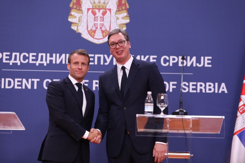 Emanuel Makron, Aleksandar Vučić Emanuel Makron, Aleksandar Vučić