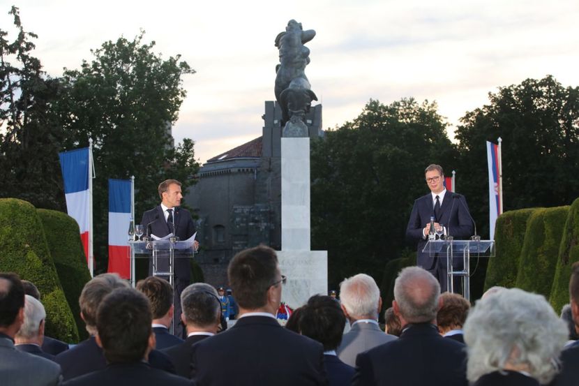 Emanuel Makron, Aleksandar Vučić, Kalemegdan Emanuel Makron, Aleksandar Vučić, Kalemegdan