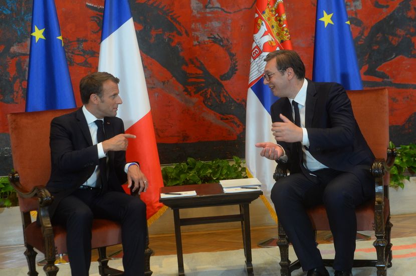 Emanuel Makron, Aleksandar Vučić Emanuel Makron, Aleksandar Vučić