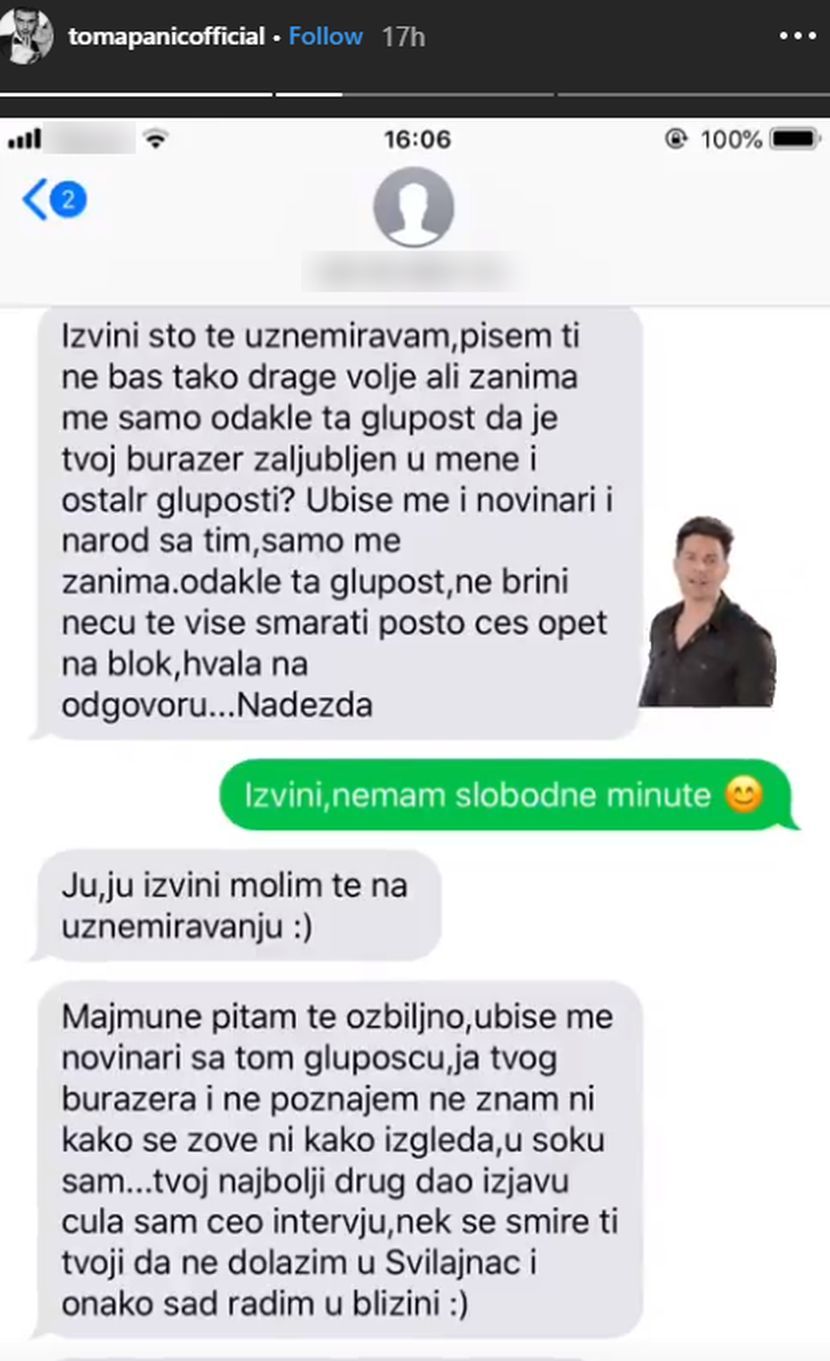 Toma Panić, Nadežda Toma Panić, Nadežda