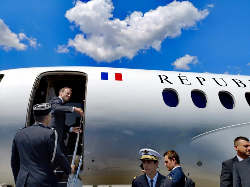 Emanuel Makron, Aleksandar Vučić, aerodrom Emanuel Makron, Aleksandar Vučić, aerodrom