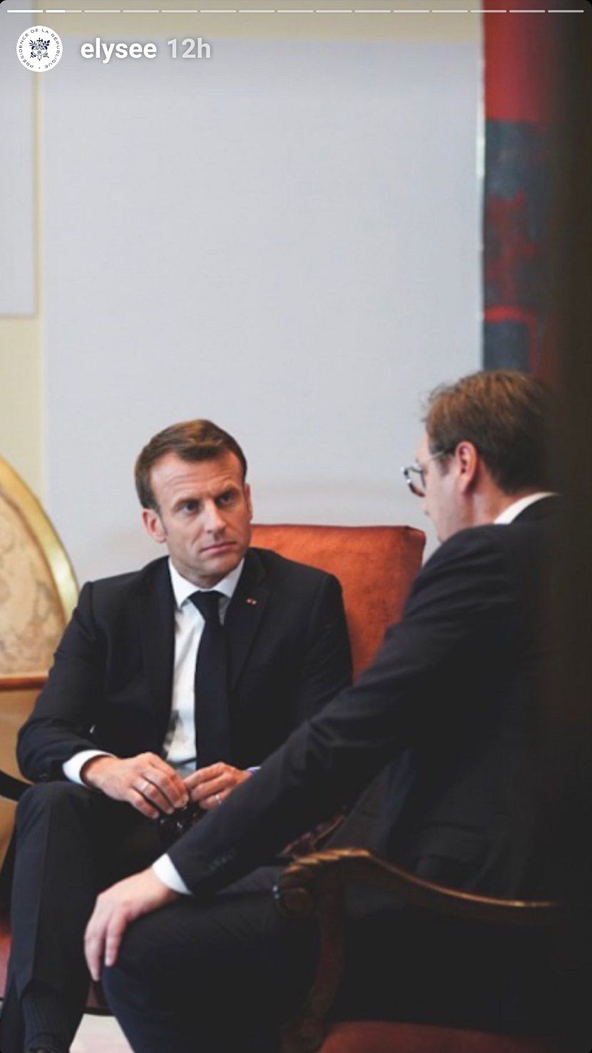 Emanuel Makron, Aleksandar Vučić Emanuel Makron, Aleksandar Vučić