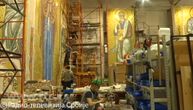 Take a look inside St. Sava Temple as work progresses to complete Orthodox shrine's massive mosaic