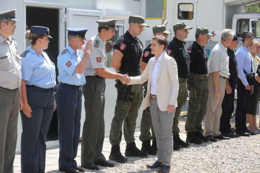 Novi Sad, Ana Brnabić, Kamen temeljac za stanove pripadnika bezbednosti Novi Sad, Ana Brnabić, Kamen temeljac za stanove pripadnika bezbednosti