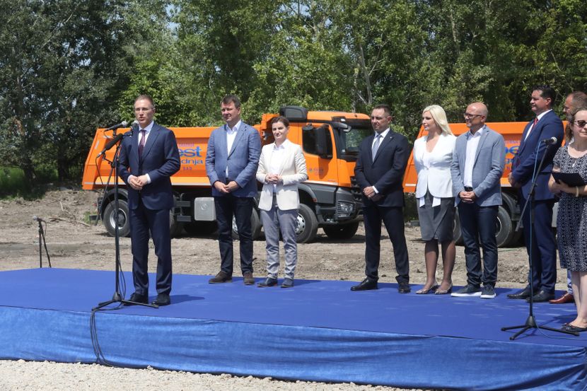 Novi Sad, Ana Brnabić, Kamen temeljac za stanove pripadnika bezbednosti Novi Sad, Ana Brnabić, Kamen temeljac za stanove pripadnika bezbednosti