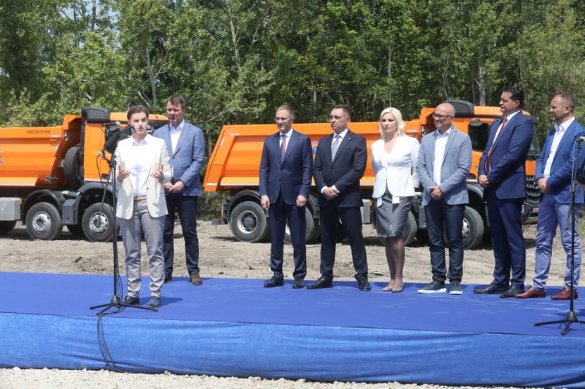 Novi Sad, Ana Brnabić, Kamen temeljac za stanove pripadnika bezbednosti Novi Sad, Ana Brnabić, Kamen temeljac za stanove pripadnika bezbednosti