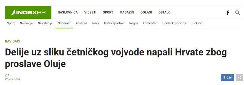 Hrvatski mediji Delije Hrvatski mediji Delije
