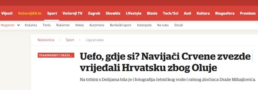 Hrvatski mediji Delije Hrvatski mediji Delije