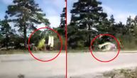 Dramatičan snimak sa relija u Valjevu: Auto se isprevrtao na stazi, Lazaru i Dejanu se dogodilo čudo