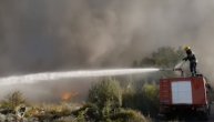 Knjaževačka deponija u plamenu: Vatrogasci se satima borili sa vatrom i vetrom