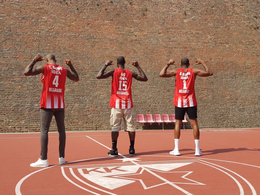KK Crvena zvezda, Dzejms Gist, Lorenco Braun, Derik Braun