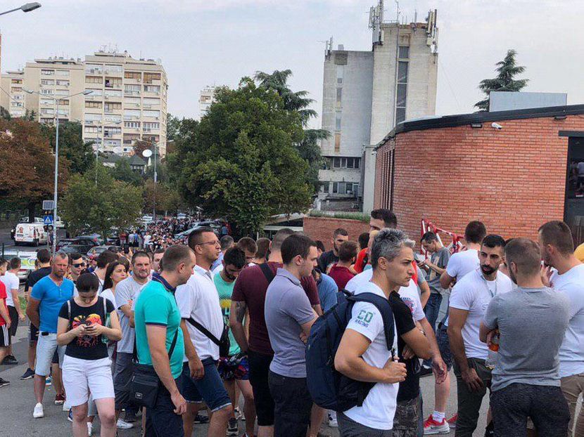 Navijači Zvezde na Stadionu Navijači Zvezde na Stadionu