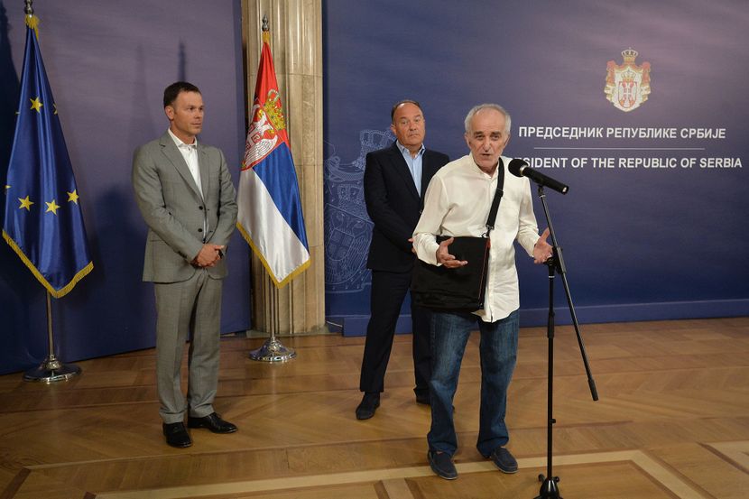 Aleksandar Vučić, predsednik Srbije, profesor Stojan Radenović Aleksandar Vučić, predsednik Srbije, profesor Stojan Radenović