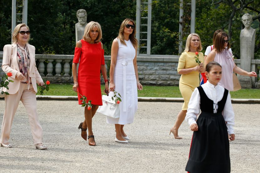 Melania Trump, Melanija Tramp, Brigitte Macron, Brižit Makron Melania Trump, Melanija Tramp, Brigitte Macron, Brižit Makron