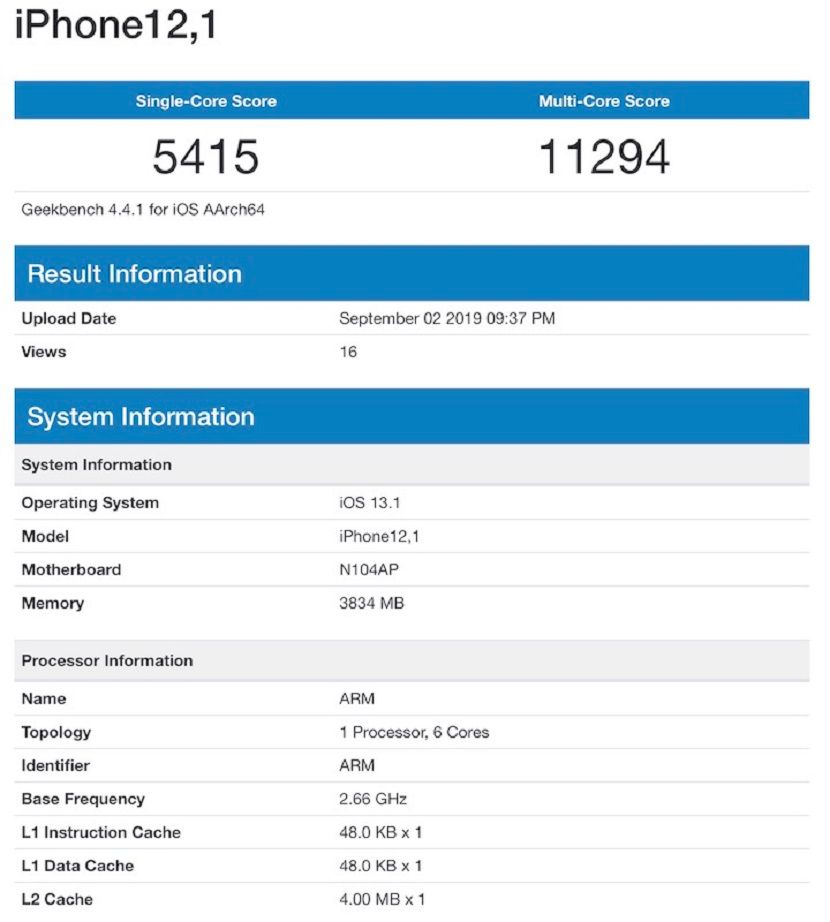 iPhone XR benchmark iPhone XR benchmark