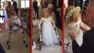 Suza suzu stiže: Četvorogodišnjakinja napravila prve korake i ulepšala mami venčanje (VIDEO)
