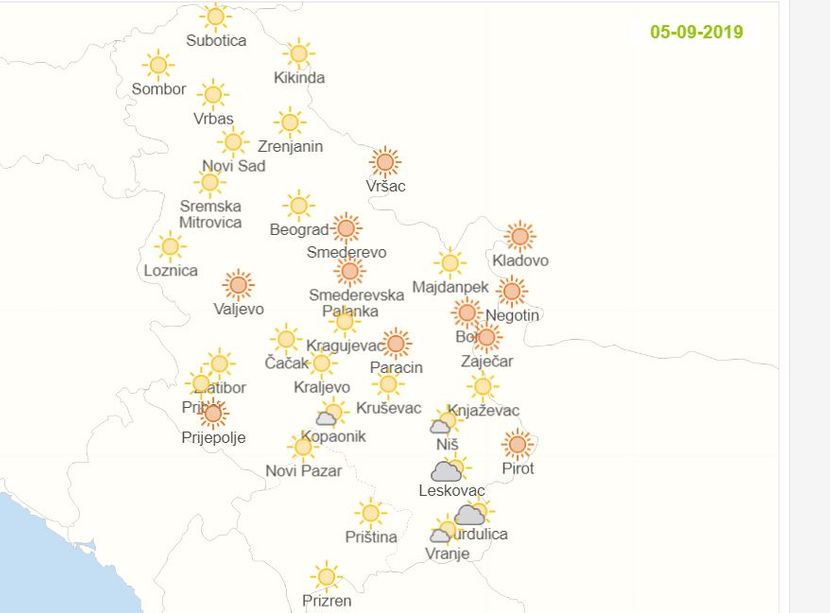 vreme danas vreme danas