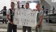 Ronalda u Beogradu dočekala poruka na portugalskom: Šta su mu to napisali srpski navijači? (VIDEO)