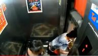 Lift umalo ubio ženu: Delići sekunde delili su je od toga da bude smrskana (VIDEO)