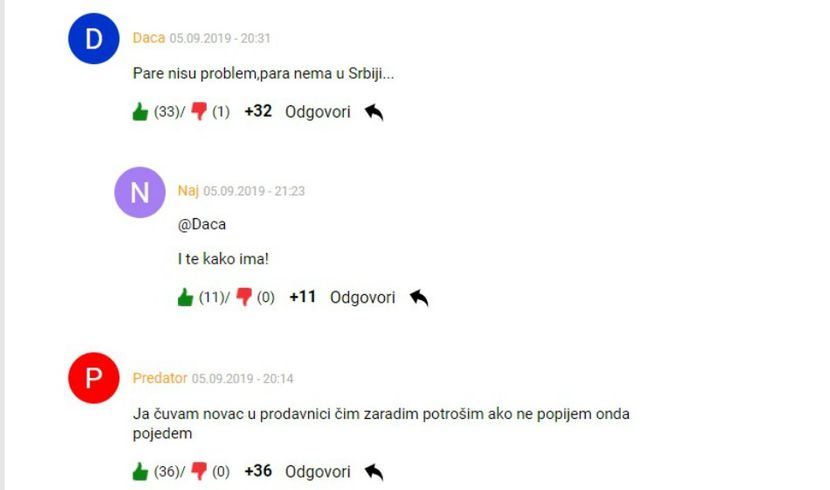 komentar, stednja komentar, stednja
