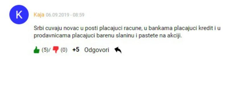 komentar, stednja komentar, stednja