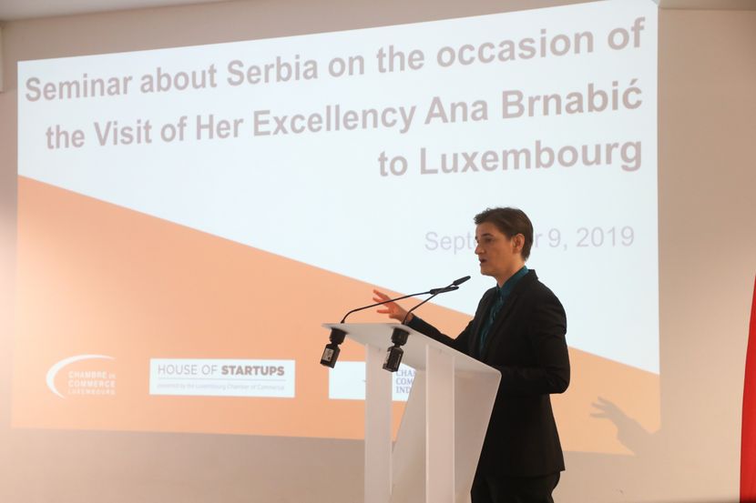Ana Brnabic, Luksemburg Ana Brnabic, Luksemburg