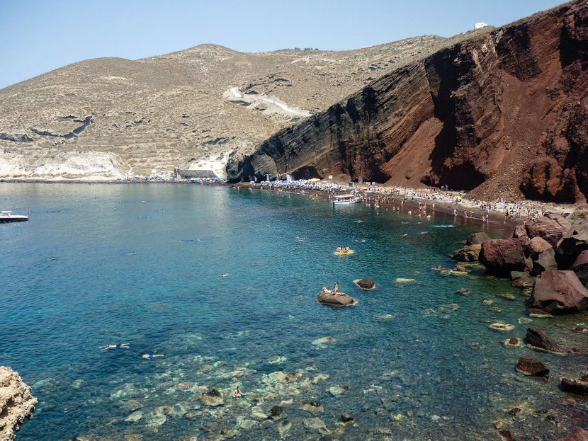 Crvena plaža Red Beach Santorini Crvena plaža Red Beach Santorini