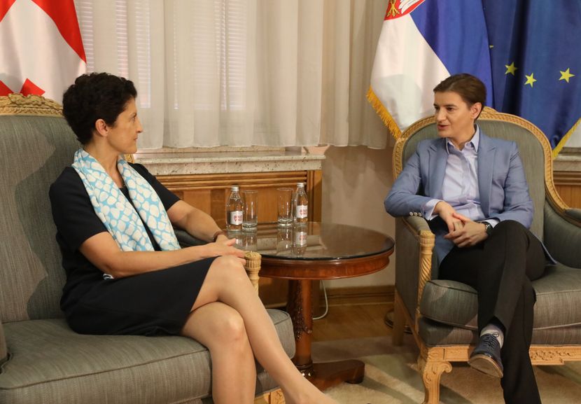 Sastanak premijerke Brnabić sa ministarkom pravde Gruzije Sastanak premijerke Brnabić sa ministarkom pravde Gruzije