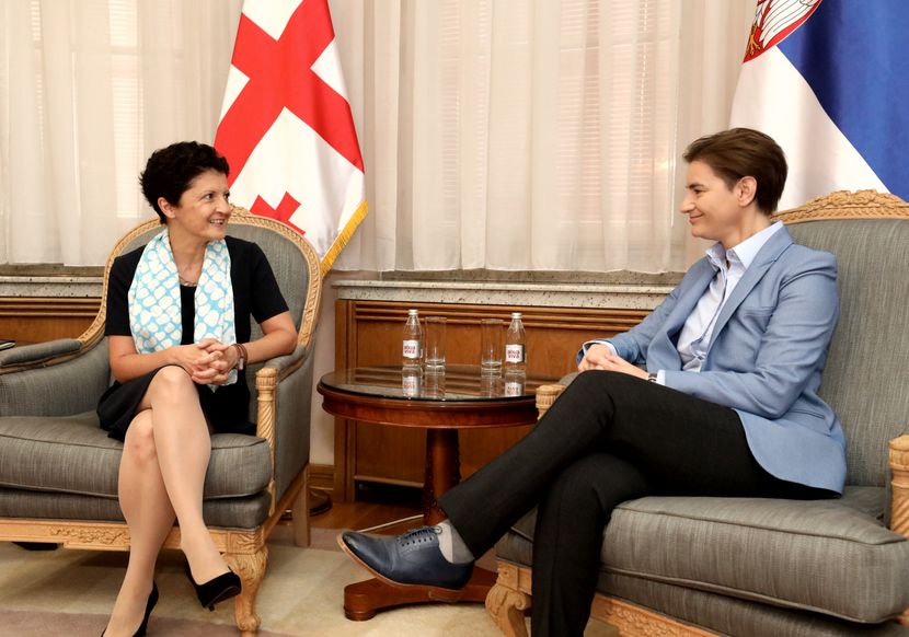 Sastanak premijerke Brnabić sa ministarkom pravde Gruzije Sastanak premijerke Brnabić sa ministarkom pravde Gruzije