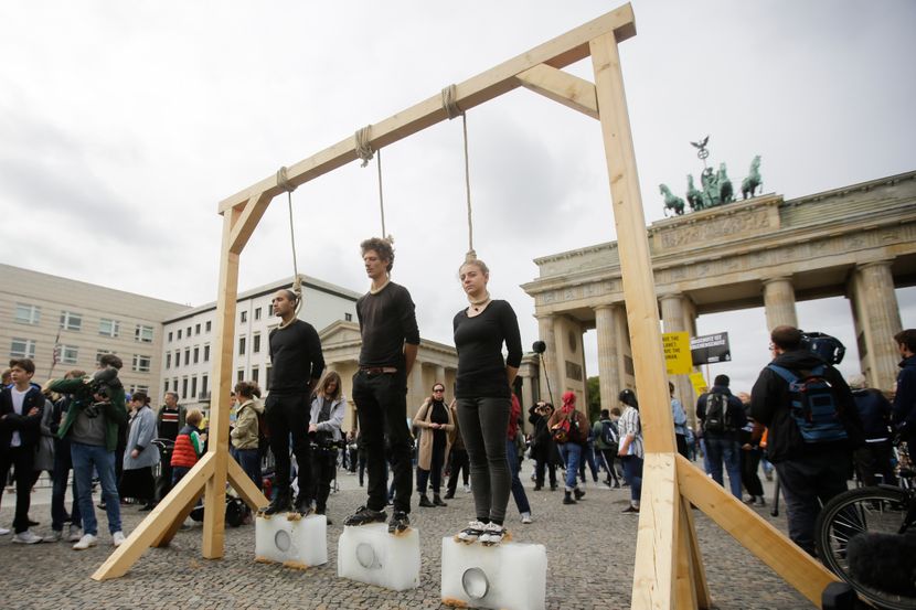 Klimatski protest, Berlin Nemačka Klimatski protest, Berlin Nemačka