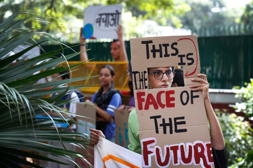 Klimatski protest, Nju Delhi Indija Klimatski protest, Nju Delhi Indija
